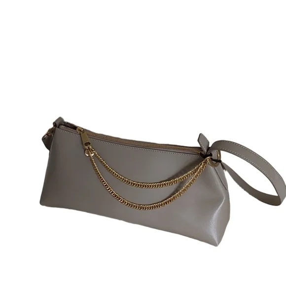 ZAC POSEN EARTHA MINI ZIP TOP SHOULDER BAG IN SMOKE EMBER - Picture 3 of 6